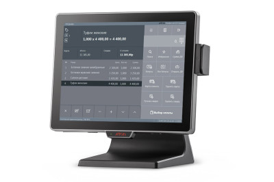 Сенсорный терминал АТОЛ JAZZ 15 (15" P-CAP, Intel Celeron J1900, SSD 64 GB, 4 GB DDR3L), без MSR, без ОС.